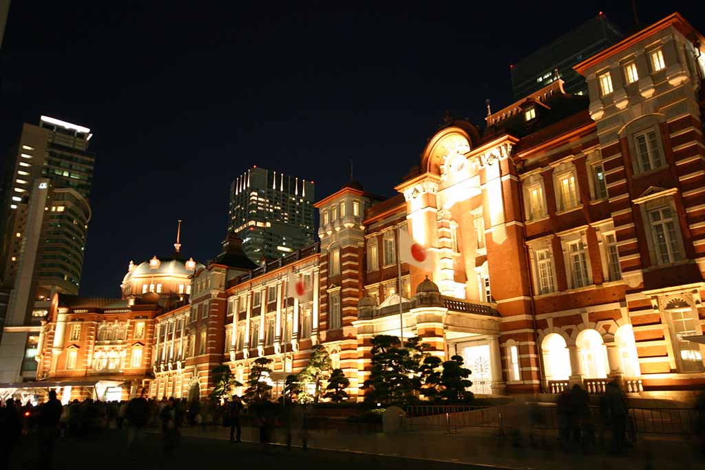 東京駅ライトアップ02